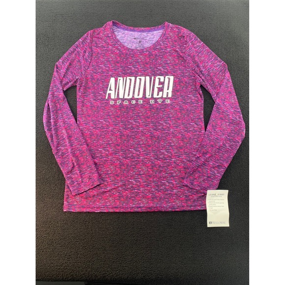 Holloway Tops - Holloway Andover Space Dye Long Sleeve Athletic Shirt‎ Ladies Medium Pink Purple